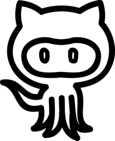 Octocat Hand Drawn Logo Outline Outline Svg Vector, Free Vectors File